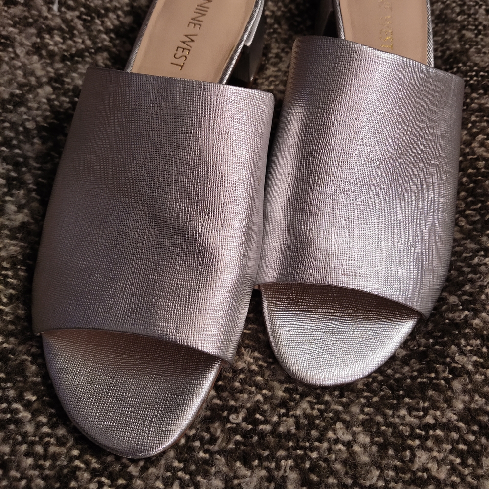 Nine West Silver Sandals